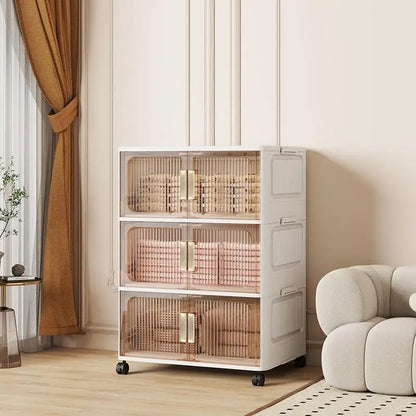 3 Tier Stackable Storage Cabinet