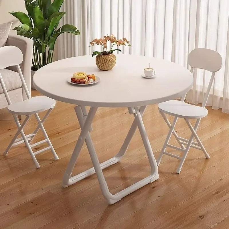 Wooden Folding Dining Round Table