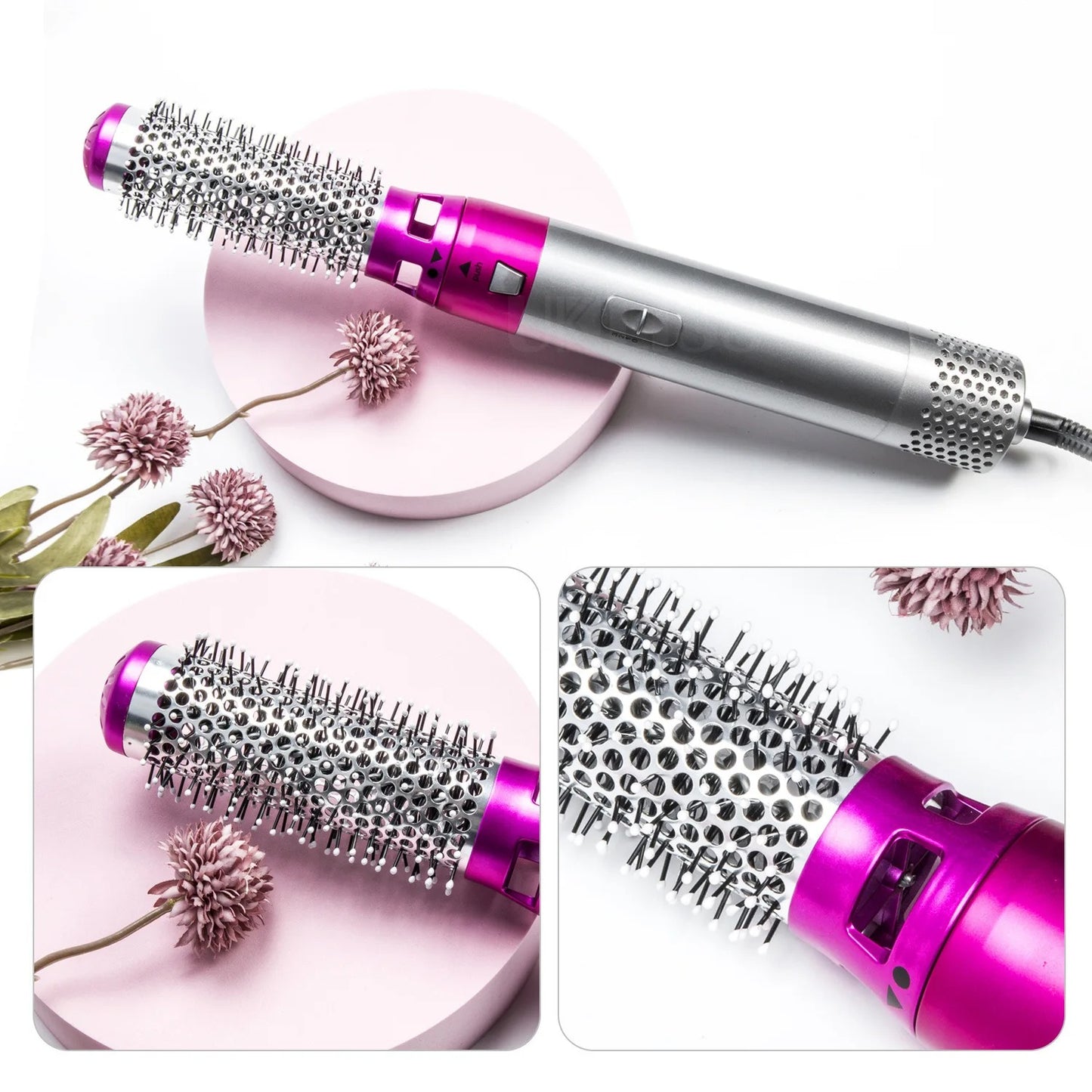 5-in-1 Hot Air Brush | Blow Dry, Curl, Straighten & Style with Ease