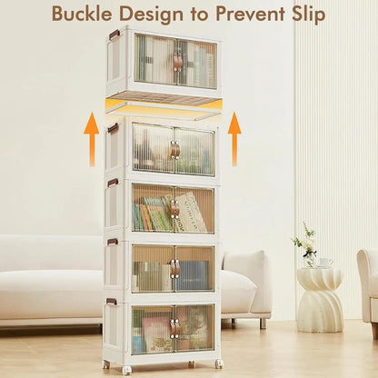 5 Tier Stackable Storage Cabinet