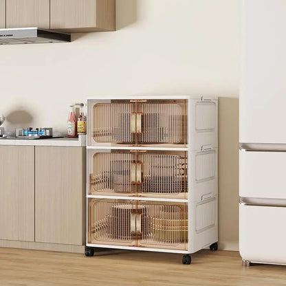 3 Tier Stackable Storage Cabinet