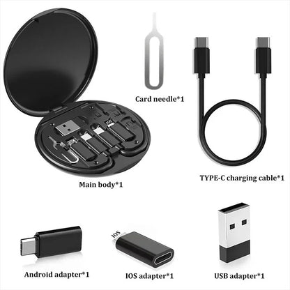 Portable Multifunctional Data Cable Storage Box