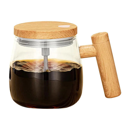 Automatic Self Stirring Cup 400ml Self Mixing Coffee Mug Glass Waterproof